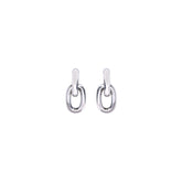 Rabanne Silver Resin Earrings